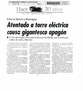 Entre La Serena y Rancagua: Atentado a torre eléctrica causa gigantesco apagón