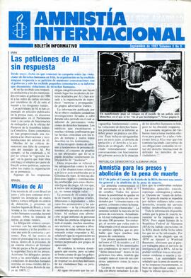 Amnistía Internacional. Boletín Informativo n°9 (volumen X)