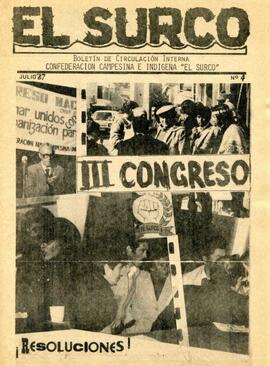 El Surco. III Congreso - ¡Resoluciones! -Confederación Campesina e Indígena "El Surco"