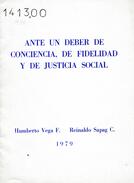 Ante un deber de conciencia, de fidelidad y de Justicia Social