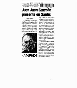 Juez Juan Guzmán presente en Sanfic.