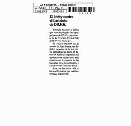 El lobby contra el Instituto de DD.HH.