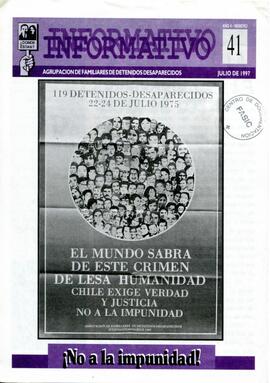 Informativo n°41 Agrupación de Familiares de Detenidos Desaparecidos