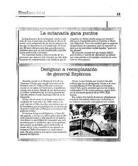 Designan a reemplazante de general Espinosa