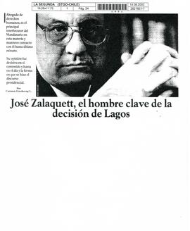 José Zalaquett, el hombre clave de la decisión de Lagos