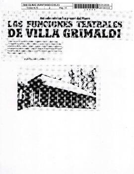 Las funciones teatrales de Villa Grimaldi.