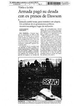 Armada pagó su deuda con ex presos de Dawson