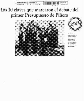 Las 10 claves que marcaron el debate del primer Presupuesto de Piñera.