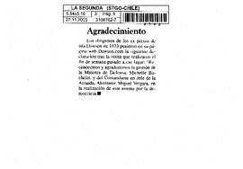 Agradecimiento