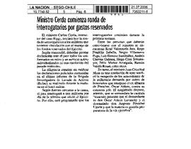 Ministro Cerda comienza ronda de interrogatorios por gastos reservados