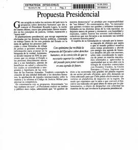 Propuesta Presidencial