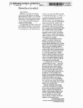 Derecho a la salud.