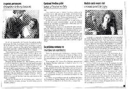 Cardenal Medina pidió juzgar a Pinochet en Chile