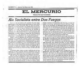 Ala Socialista entre dos fuegos
