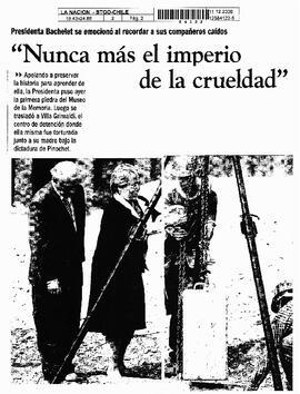 "Nunca más el imperio de la crueldad"