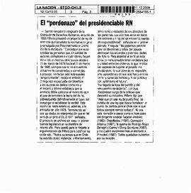 El "perdonazo" del presidenciable de RN.