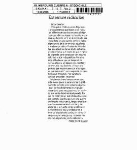 Extremos ridículos.