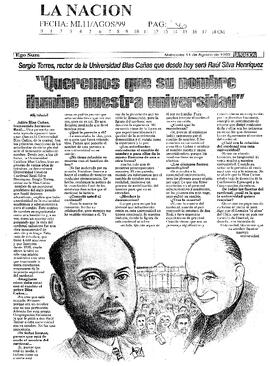 "Queremos que su nombre ilumine nuestra universidad"