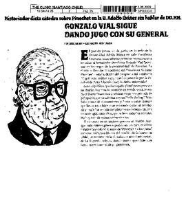 Gonzalo Vial sigue dando jugo con su general.