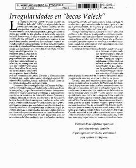 Irregularidades en "becas valech".