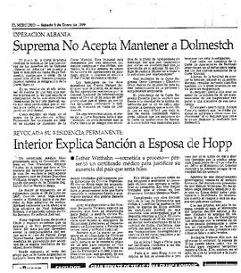 Suprema No acepta mantener a Dolmestch