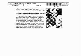 Bush: "Torturas salvaron vidas".