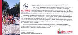25 Años Villa Grimaldi Corporación Parque por la Paz. Villa Grimaldi; 25 años sembrando memoria p...