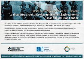 Mesas del Archivo Nacional de la Memoria