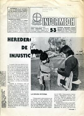 Informedh n°53. Herederos de la injusticia.
