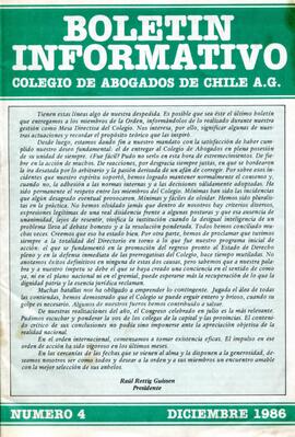 Boletín Informativo. Colegio de Abogados de Chile A.G. n°4