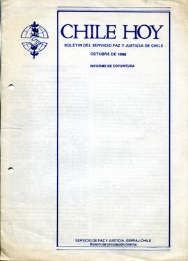 Chile Hoy. Boletín del servicio de paz y justicia de Chile. Informe de coyuntura.