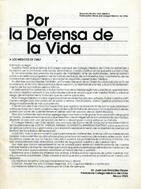 Por la Defensa de la Vida. Separata Revista Vida Médica. Publicación Oficial del Colegio Médico d...