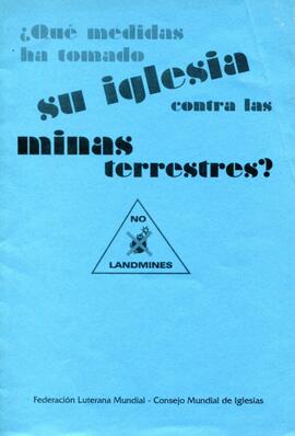 ¿Qué medidas ha tomado su iglesia contra las minas terrestres?