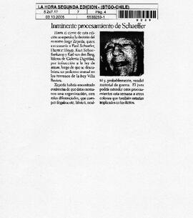 Inminente procesamiento de Schaeffer.