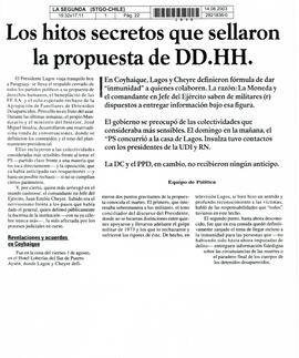 Los hitos secretos que sellaron la propuesta de DD.HH.