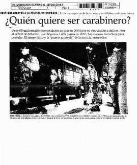 ¿Quién quiere ser carabinero?