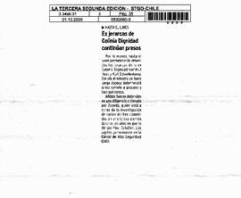 Ex jerarcas de Colonia Dignidad continúan presos.