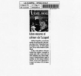 Libro recorre el crimen de Tucapel.