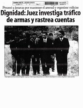 Dignidad: Juez investiga tráfico de armas y rastrea cuentas.