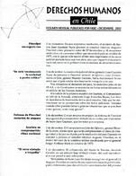 Derechos Humanos en Chile. Resumen mensual publicado por FASIC.