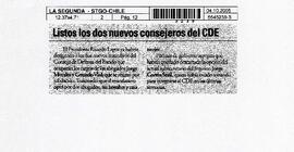 Listos los dos nuevos consejeros del CDE.